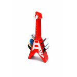 Gitaar Plectrumhouder met 5 Plectrums – Rood/Wit – Elektrische Gitaar Design